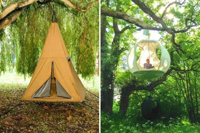stay-in-skogs här-är-två idéer-för-camping tält-in-the-wild-skogen