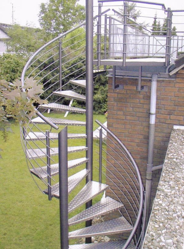 Zunanjost stopnice spiralno stopnišče-Idee.Architektur
