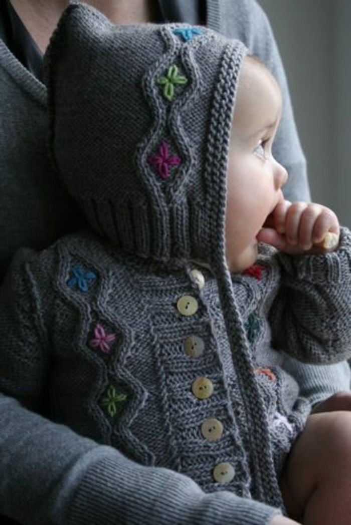 Baby trui-knit-small hoeden