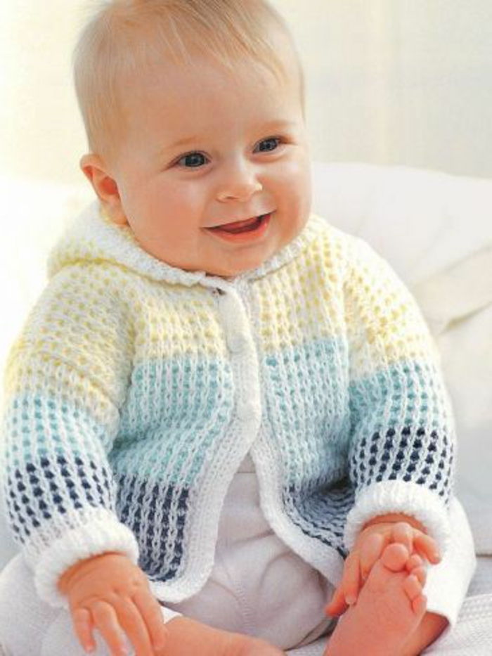Baby-trui breien-sweet baby-kleuren