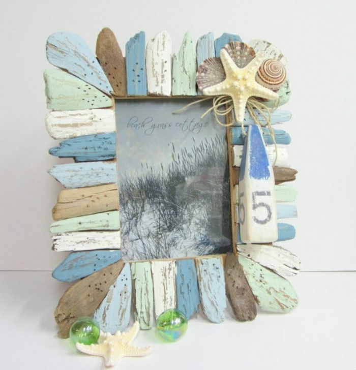 Okvirji za slike Driftwood ročno pisane elementi morje dekoracija