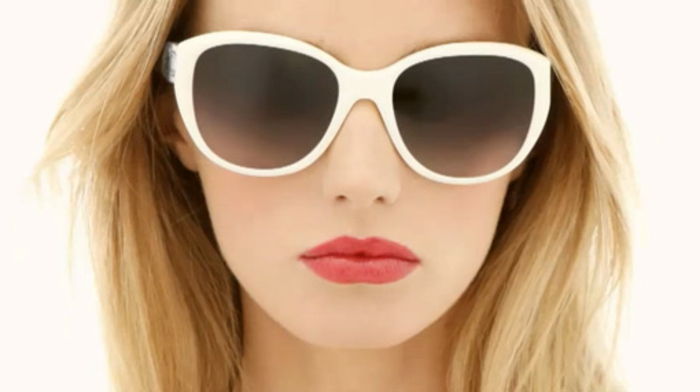 Chanel solglasögon vit-frame