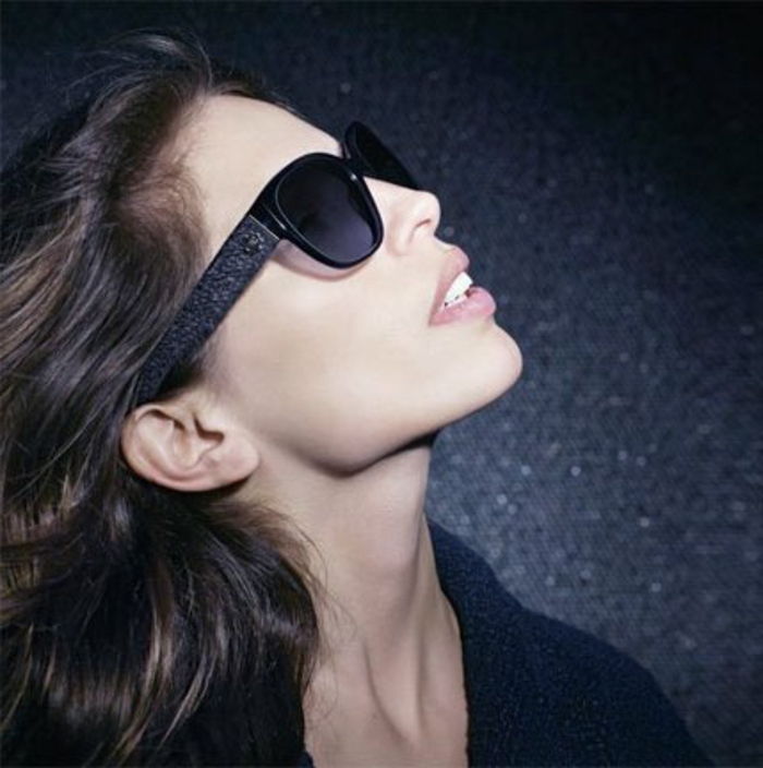 Chanel solglasögon fashionabla svarta