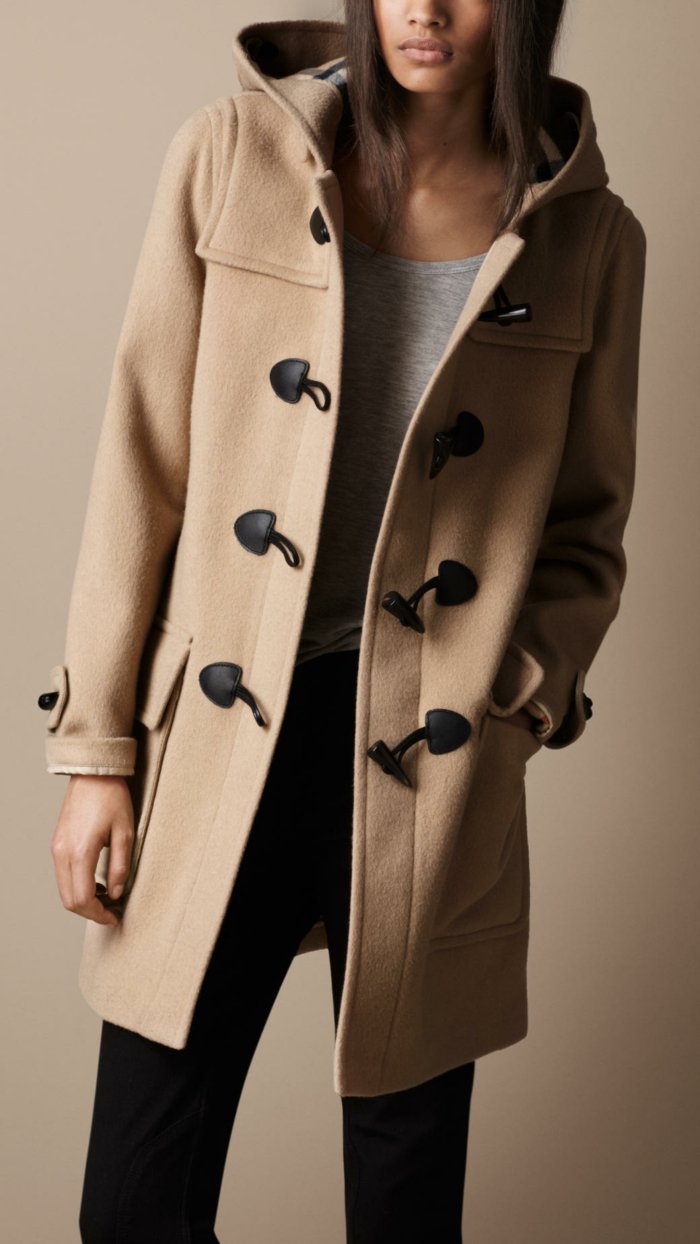 Burberry den Bayanlar Modeli kış ceket