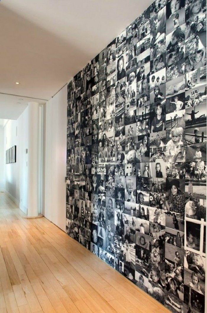 Vegg ideer-svart-hvitt-bilder-vinyl gulv