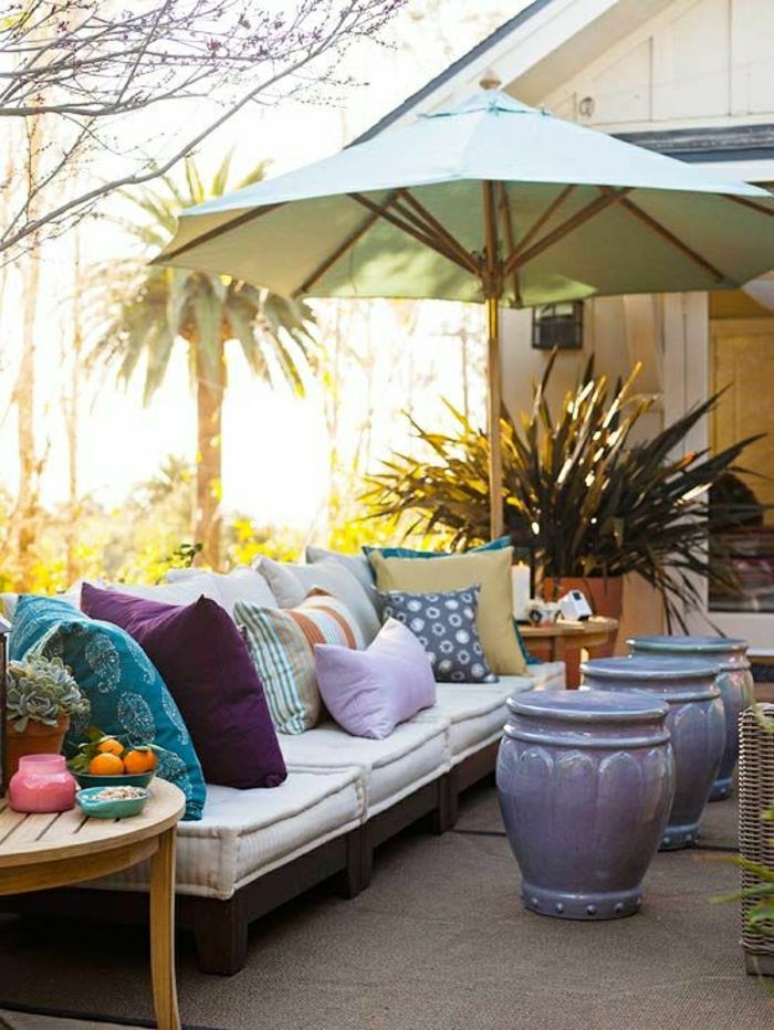 Garden Umbrella-veliko blazine kavč keramični lonci