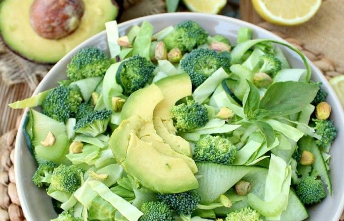 detox detoxikačné-šalát zelené avokádo brokolica