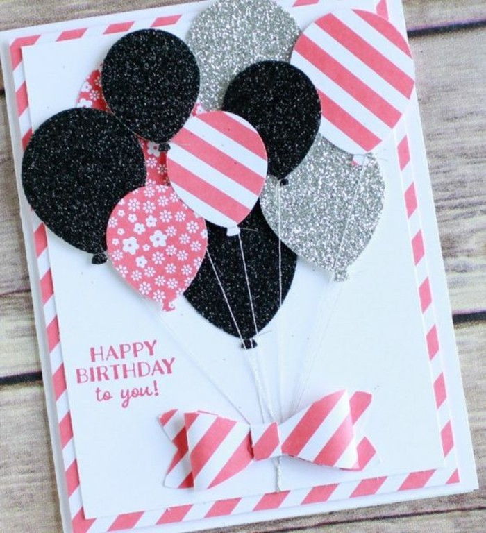 Card tinker till födelsedagsballonger-Själv