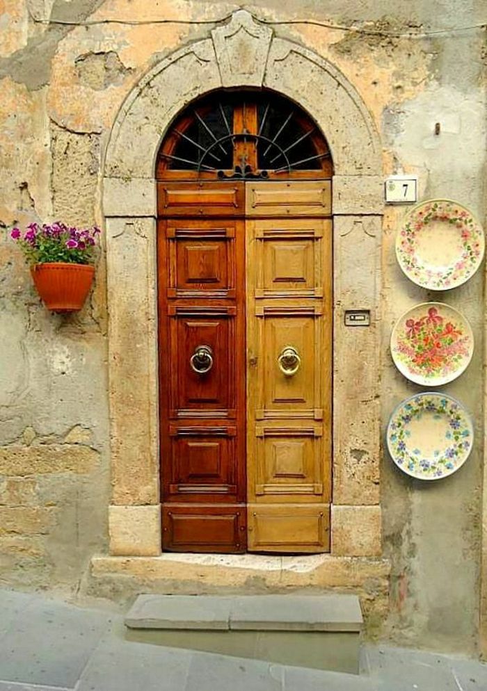 Keramické doštičky predné dvere dekorácie Italian Dom Toskánsko