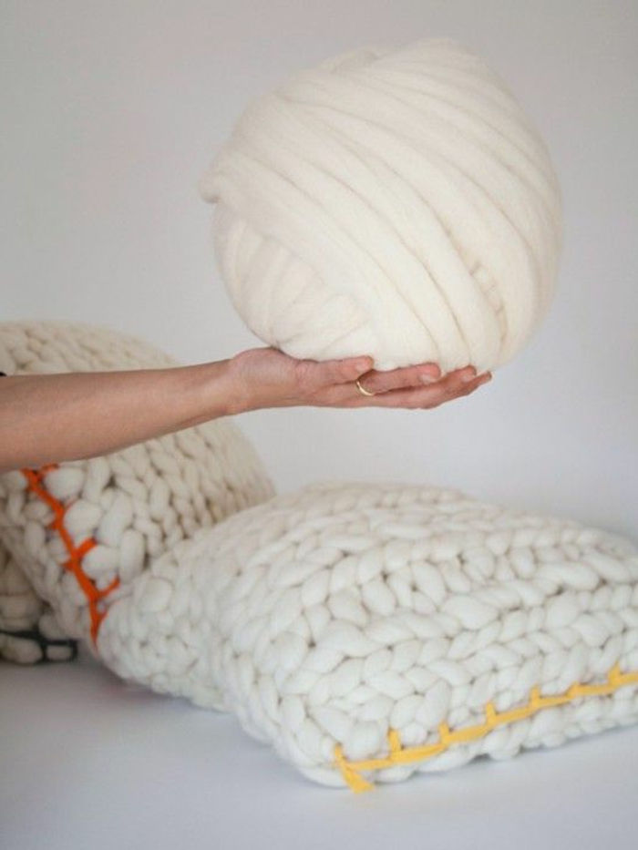 Pillow pletene enostavno DIY ideja