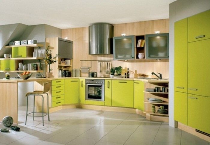 kuchyne-in-zelená-a-chladný-device