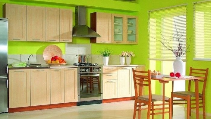 kuchyne-in-zelená-a-Nádherná dekorácie