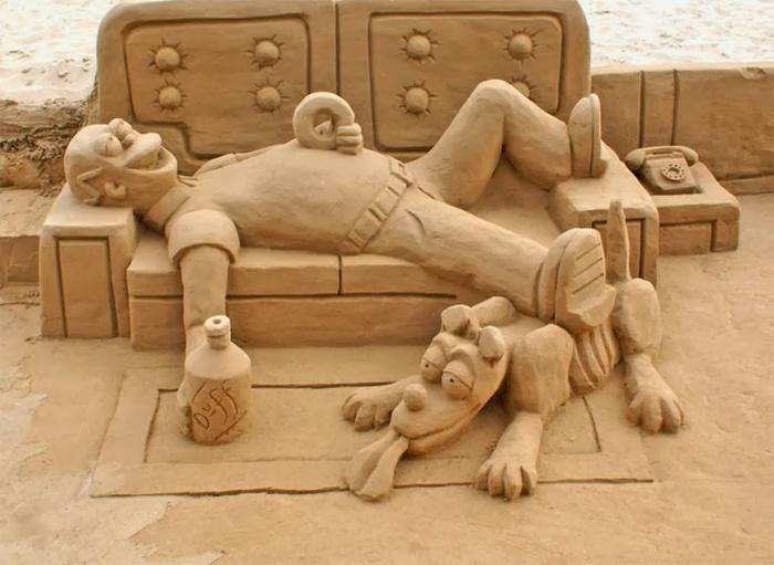 Scultura Arte dalla sabbia Arte Moderna