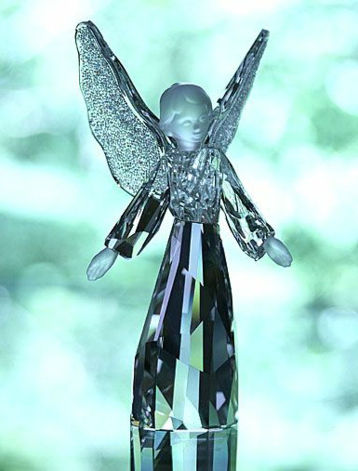 Swarovski Deco-Angel-angelas sargas statulėlės