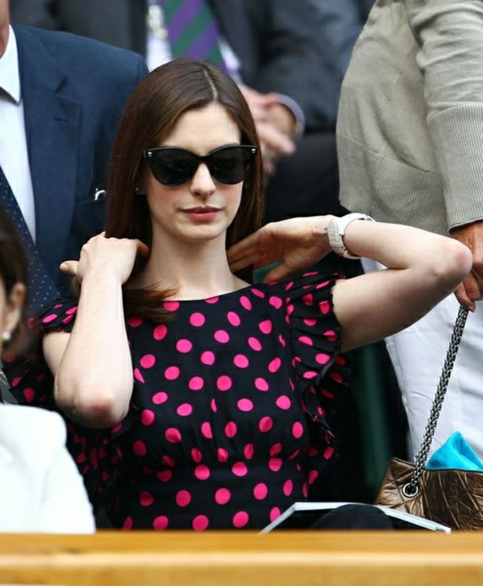 Versace katt öga solglasögon Anne Hathaway
