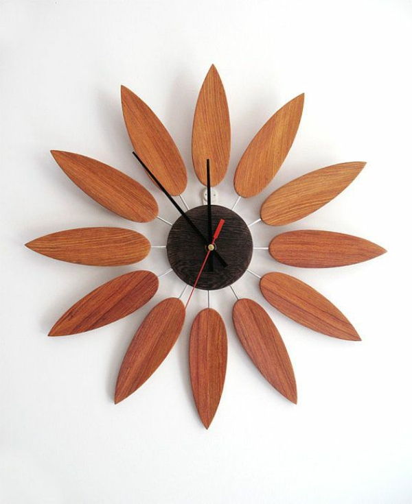 Stenska ura, iz lesa Sunflower idejo