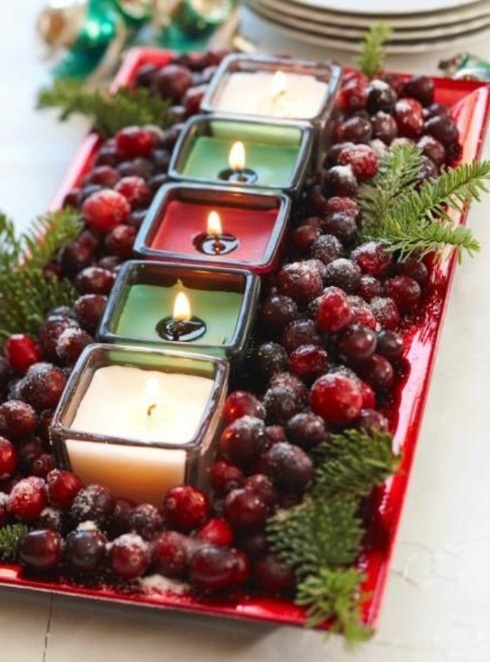 Weihnachtstischdeko-z-sadje-in-čajne lučke