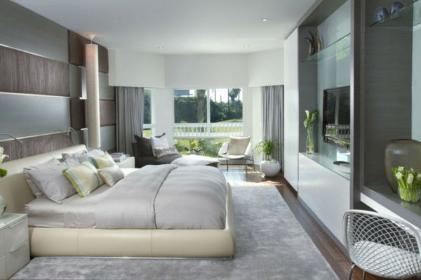 Wohnideen modernus ir elegantiškas miegamojo baldai modernus butas