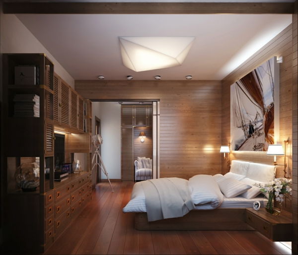 Wohnideen modernus ir elegantiškas miegamojo baldai