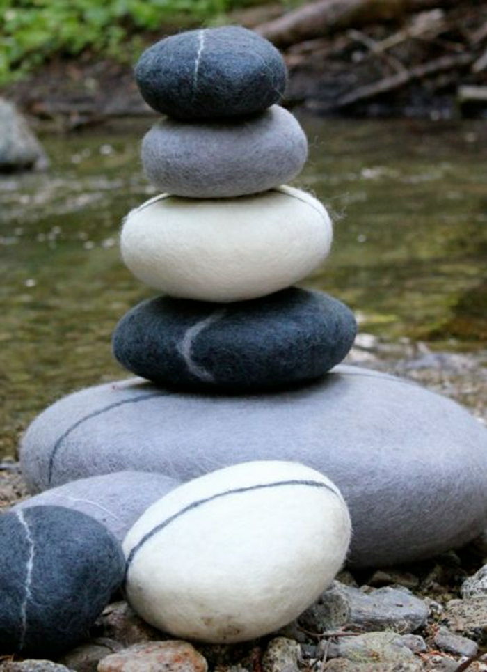 Zen meditacija akmens Forma joga pagalvėlė