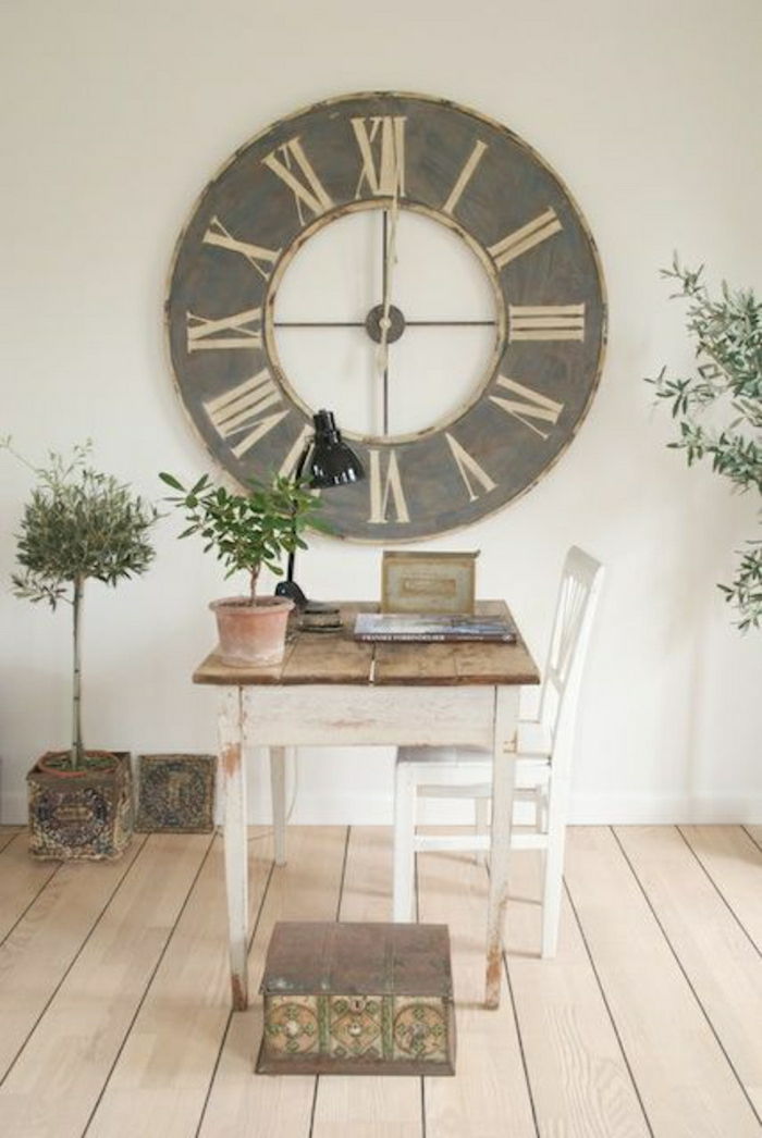 stary zegar ścienny-size-vintage-proste wnętrze