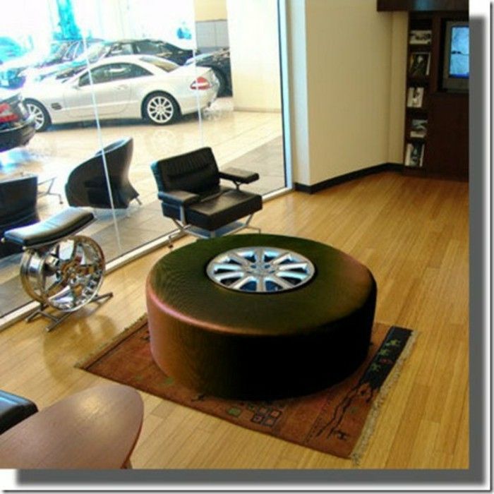 recykláciu použitých pneumatík elegantný stôl-moderný byt