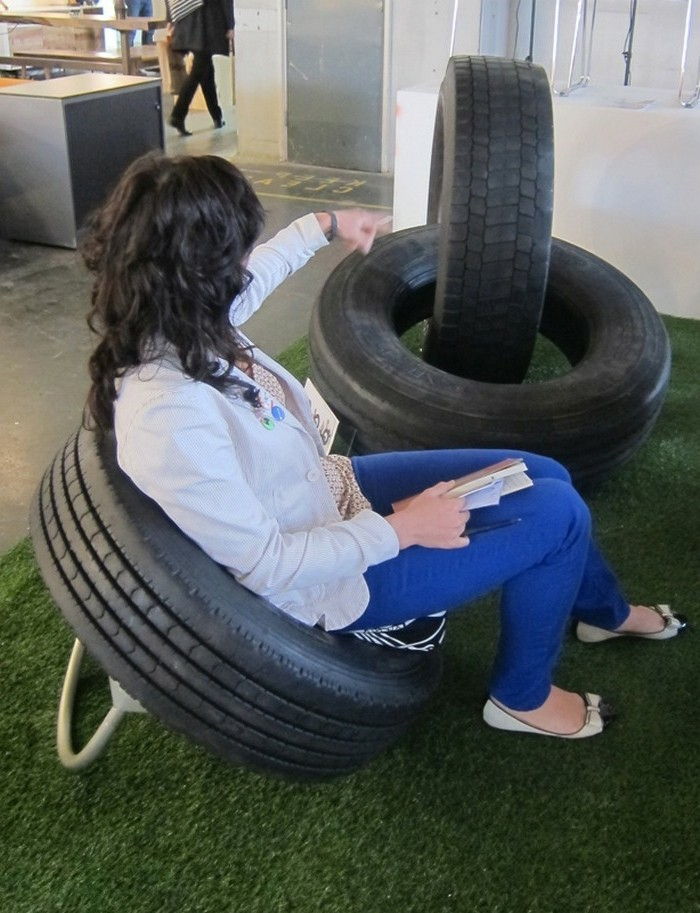 Atraktívny dizajn, moderný nábytok-z-odpadu recyklácia pneumatík