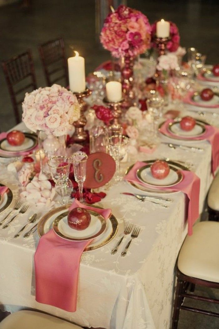 fancy tabela decoration poročno-z-granatnimi jabolki