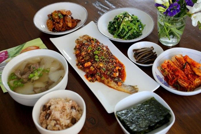 fancy namizni okras-of-the-Korejo kuhinjo