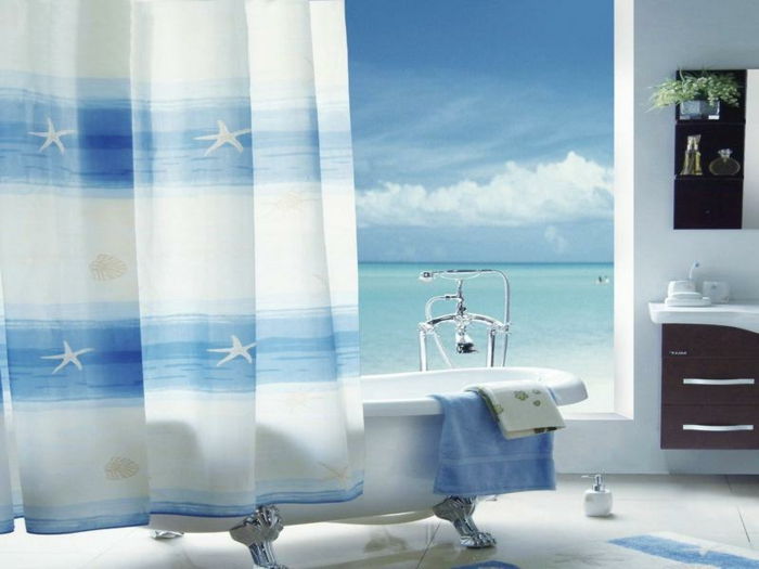 kúpeľňové doplnky nápady Modrou Interieur