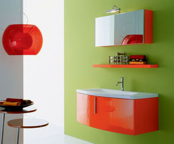 kúpeľňové doplnky-nápady-oranžovo-Design