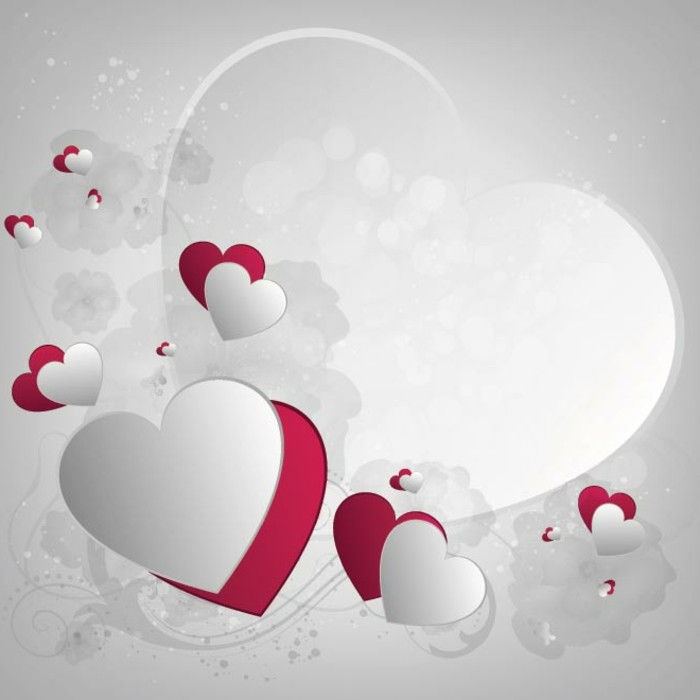 Bakgrund för-valentine-vackra-vit-hjärta