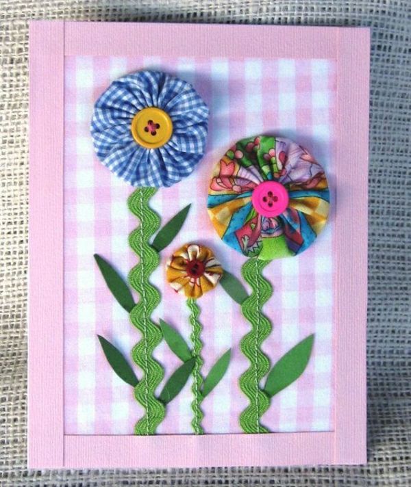 Gėlių-Tinker-su-popieriaus kortelės pati-do-diy atvirukai-Taisome-gražūs-originalios idėjos