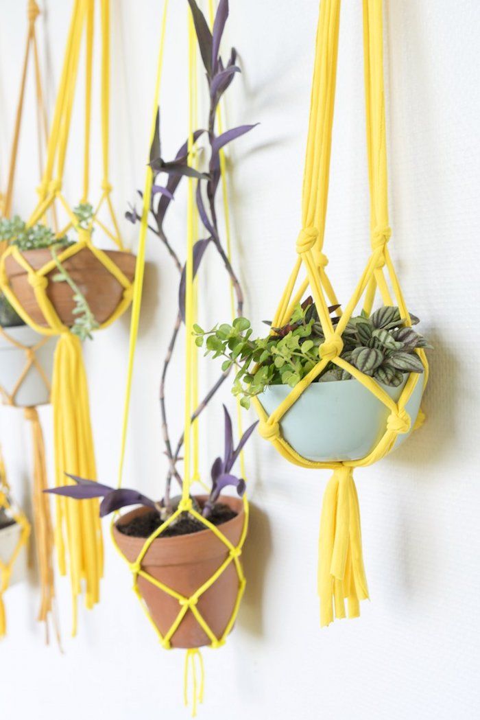 armbånd slips instruksjon vakker fersk gul farge deco ideer lykkelige planter grønne planter kontraster farger