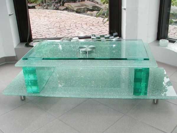 oblikovalec steklene mize, razkošna poglej
