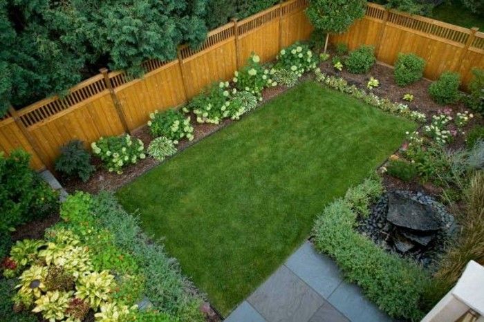 učinkovit vrt oblikovanje-foto-of--top delo-zeleno-območje
