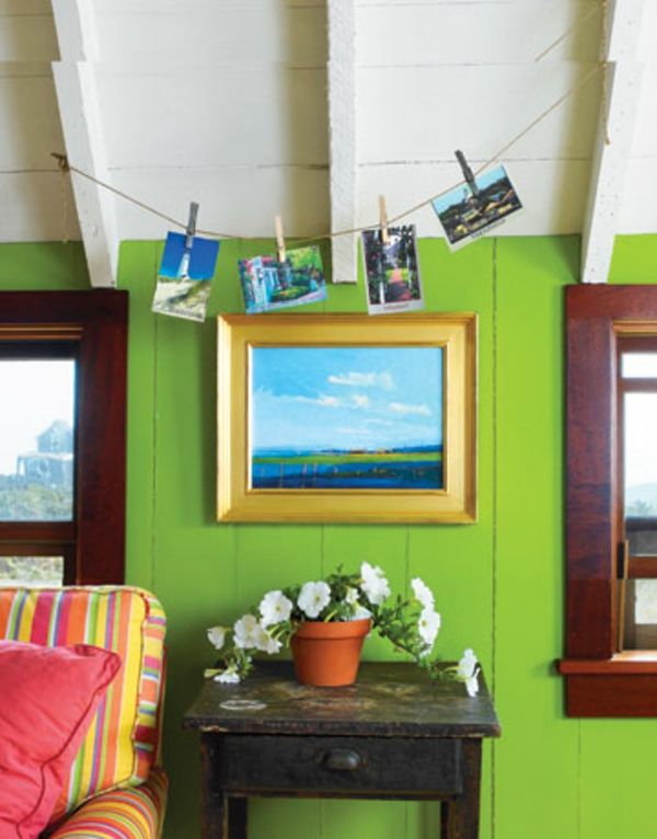 barvna paleta-zidna barva-zelena-bleščica-niansa - penthouse