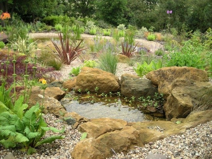 Gartenteich-create-piękny ogród-staw-own-build