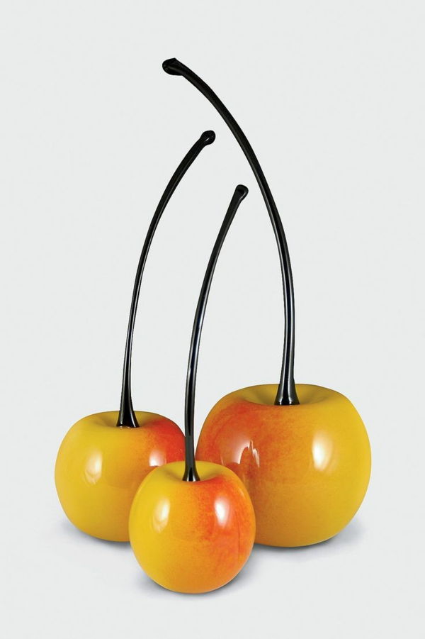 rumene češnje-umetno-sadje, lepa ideja
