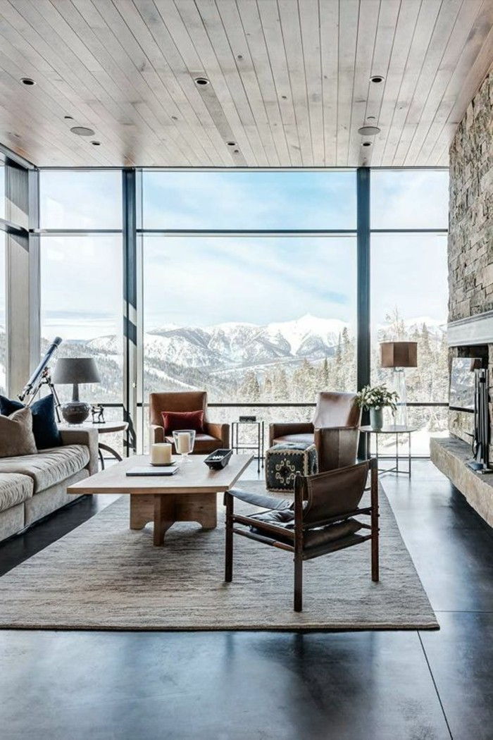 steklene stene-super-pokrov dizajn-v-dnevna soba-moderno pohištvo