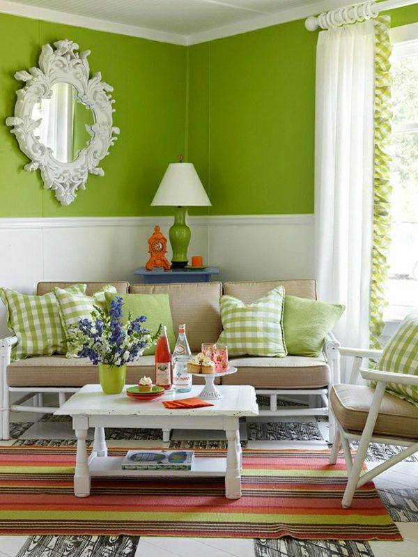 zelene barve - barvno-moderno oblikovanje - blazinico v zeleni barvi