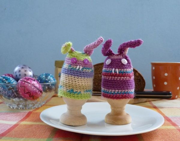 kvačkanje učijo pisane jajca toplejši Pisani Hare velikonočni zajček
