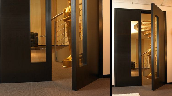 Notranja vrata-stekla-zelo moderna-masivna lesa