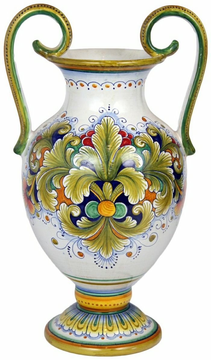 Talianska keramická fine tabuľkový váza