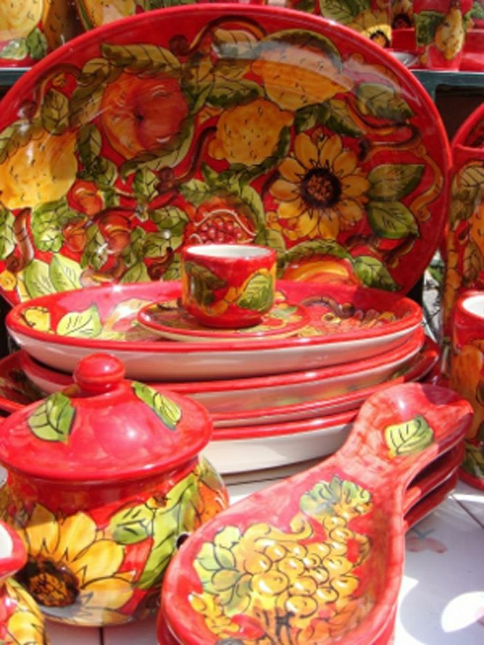 Talianska keramika riad-country štýle