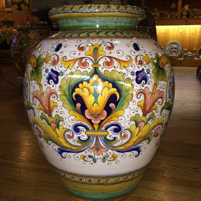 Talianska keramická urna handgemalt