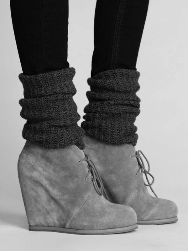 klinový podpätok topánky-kliny-topánky-klinový podpätok-in-šedý