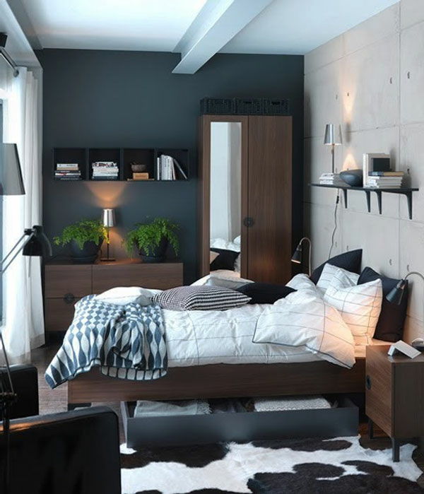 small-space-set-szary mur-in-przytulnej sypialni
