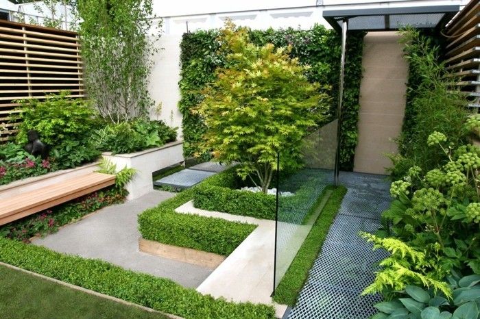 manj učinkovito polno vrt z-zeleno-okolje-moderno zasnovo