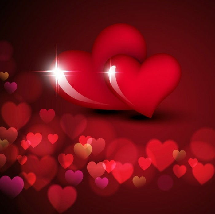 gratis bakgrundsbild valentine-vackra-design-två blanka-heart